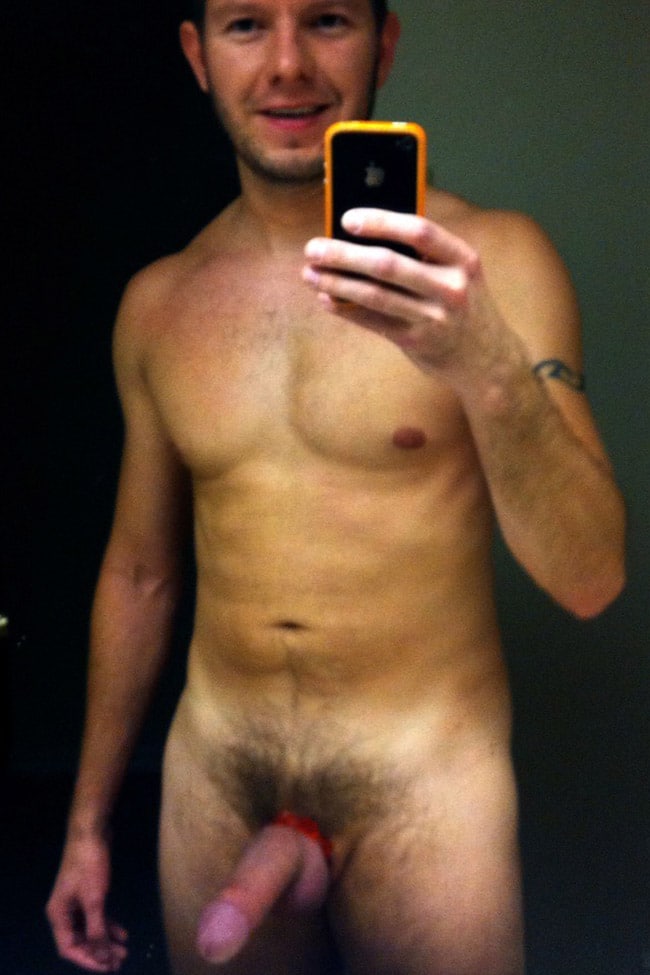 Nice Guy Showing His Adorable Penis Nude Men Selfies